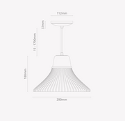 Hammersmith Pendant Light Fluted Glass (different sizes and finishes available)